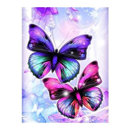 5D DIY Butterfly Fuld Diamant Rhinestone Diamant Kunst Hjem Dekoration
