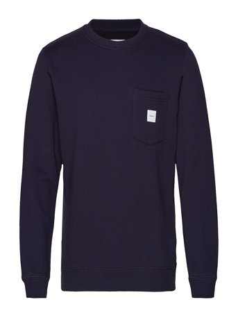Makia Square Pocket Sweatshirt - Navy - S