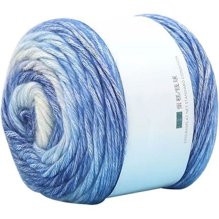 100g Uldgarn til strikning, blødt håndlavet strikkegarn, farveskiftende garn til strikning (Style 4)