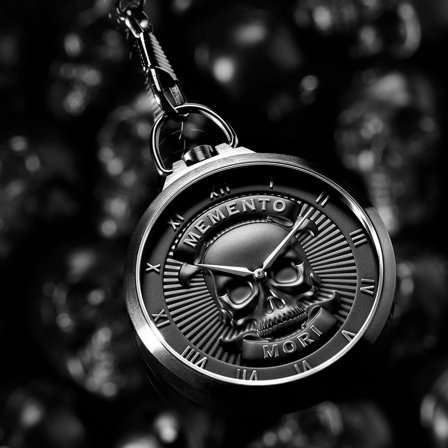 Relógio de Bolso Esqueleto | Memento Mori para homens - Relógios de bolso