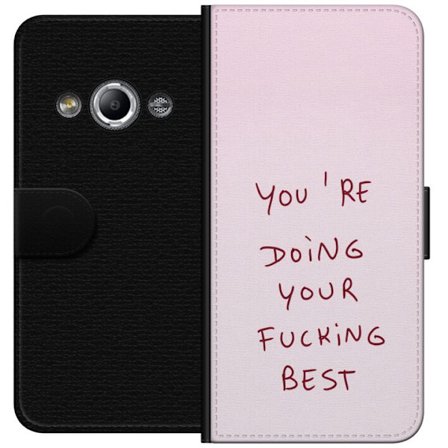 Kompatibel Tegnebogsetui til Samsung Galaxy Xcover 3 Du gør allerede dit allerbedste