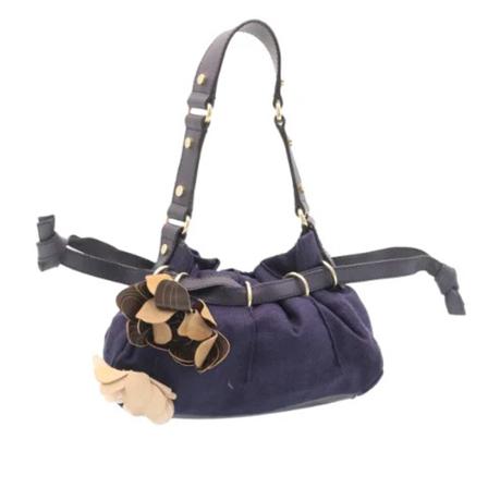Celine Vintage, Pre-owned Shoulder Bag Blauw, Dames, Maat:ONE Size,leer