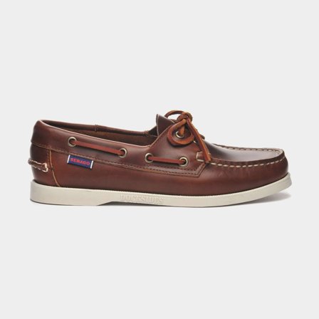 Bootschoenen Dames - Zeilschoenen Sebago Docksides Portland Waxed, Brown (900), dames, EU 41 (US 10 / 26 cm)