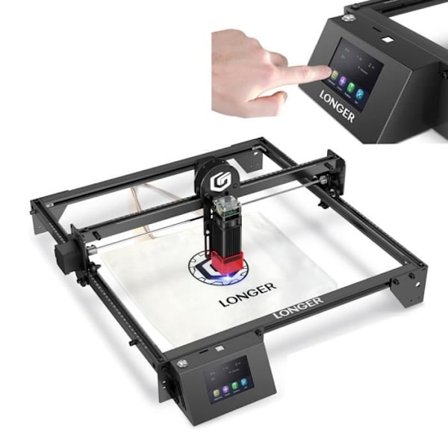 LÄNGRE RAY5 WIFI Lasergravyr med 3,5" pekskärm Offlinegravering och skärning 400 x 400 mm Skydda ögonen