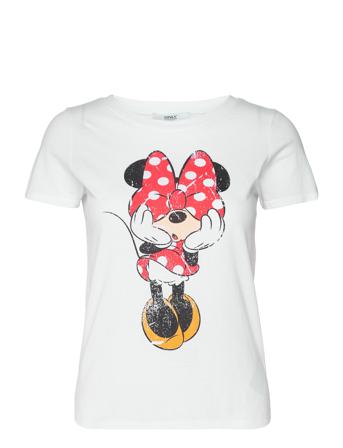 Onlmickey Vintage S/S T-Shirt Jrs T-shirt Top Hvid ONLY