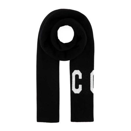Dsquared2, Sjaal Zwart, Heren, Maat:ONE Size