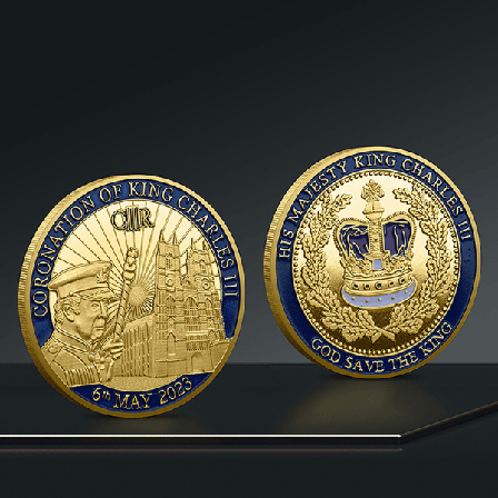 Jubilæumsmønt til kroningen af Englands kong Charles I Guld