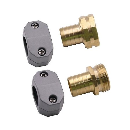 Hageslangekobling Vannrørkobling Hurtigkobling Hane og Hunnhode Passer Hageslange Reparasjonskobling