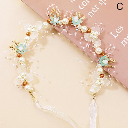 Spring Bohemian Girls Brudpärlhår Huvudbonad blomkrans