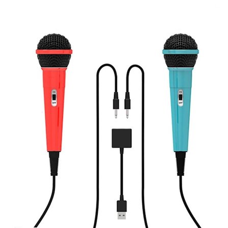 Kablet mikrofon med USB-adapter til Switch Kondensatoroptagelsesmikrofoner