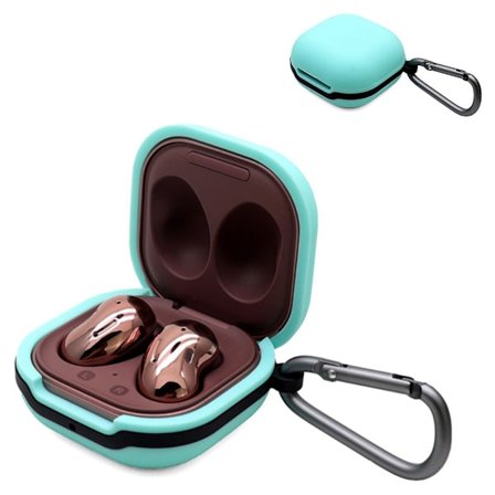 Samsung Buds Live silikonfodral med spänne - Mintgrön