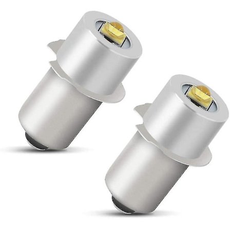 P13.5s LED-taskulamppipoltin, tehokas päivitys, LED-polttimen vaihtopaketti, 2 kpl