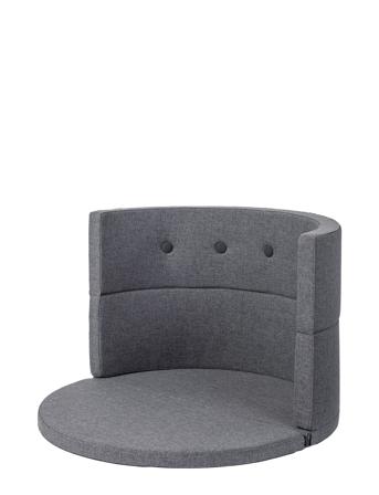 Kk Play Fold Circle - Blue Grey W. Grey Home Furniture Pouffes Grey By KlipKlap