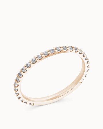 Louise 18 Karat Roségold Natürlisch Diamant 2 mm - Verlobungsringe & Trauringe bei Vanbruun