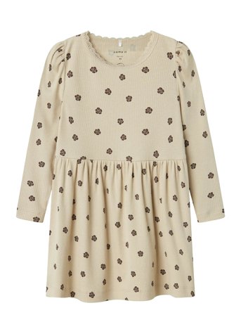 Nmflaikabna Xsl Ls Dress Cream Name It