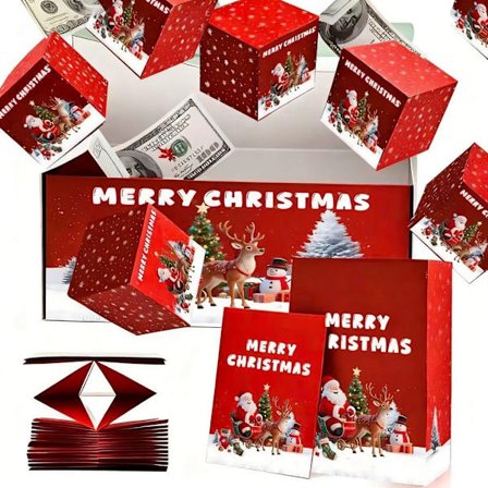 Helt nye julegaveesker, overraskelsesgaveesker som eksploderer for å tjene penger, bursdags- og jubileumsbrettbare sprettbokser