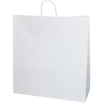 Papirpose hvit 45x17x48cm
