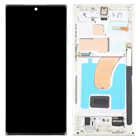 Til Samsung Galaxy Galaxy S23 Ultra S918 Grade C LCD-skærm og digitizer-enhed + rammedel (tft