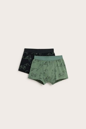 Kappahl | Boxerkalsonger 2-pack Grön 134/140 | Grön