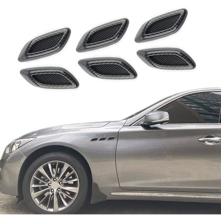 Dekorative Luftinntak for Bil, Universal Fender Trim, Luftinntak, Bumper S