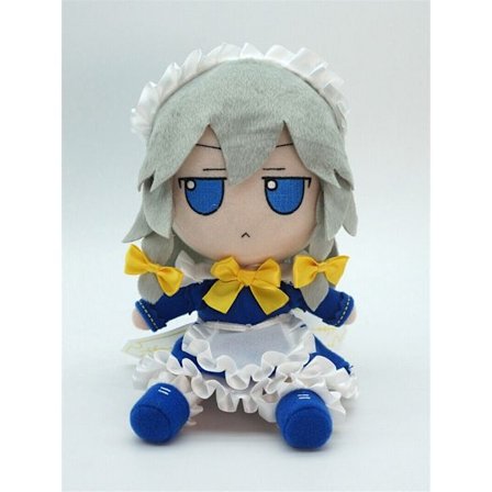 Ny 20 cm Touhou Project Fumo Izayoi Sakuya Plysjdukke Fylt Leke Tegneseriegave