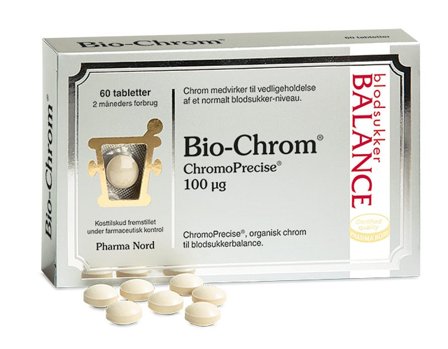 Pharma Nord Bio-Chrom 100 mcg 60 tabl., Helse & Madvarer, Mineraler, Chrom