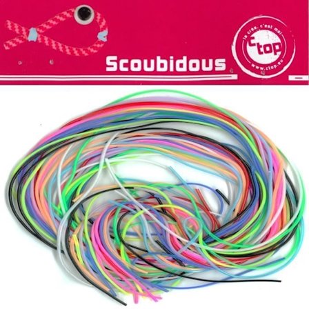 Scoubidoutrådar - Multicolor - Sortiment av 20 - 1 meter vardera - För barn - Blandet