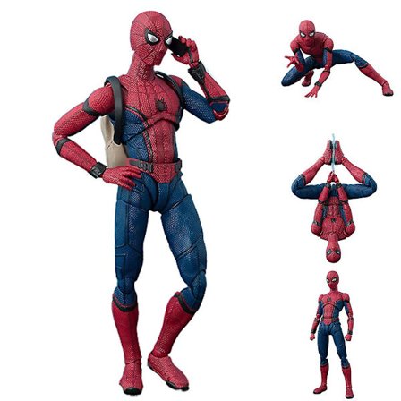 Spiderman Homecoming Spider-Man Actionfigur, Alle Led Movable Legetøjs Minifigur Samleobjekt Model Med Udskiftelige Tilbehør (FMYED)