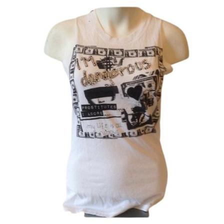 Dolce & Gabbana Pre-owned Tank Top Avec Swarovski Hvid, Dame