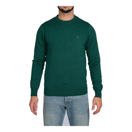 Tommy Hilfiger, Round-neck Knitwear Groen, Heren, Maat:S