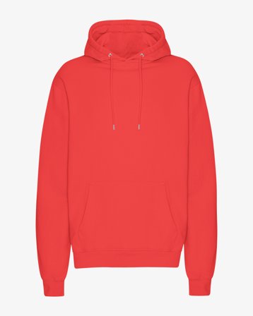 Classic Organic Hood - Red Tangerine 2XL