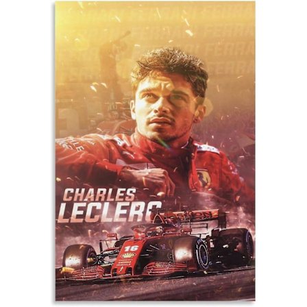 Charles Leclerc-plakat F1 legendarisk racerkører puslespil 300/500/1000 brikker (FMY)