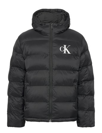 Calvin Klein Jeans | Ls Nylon Monogram Puffer Jkt | L