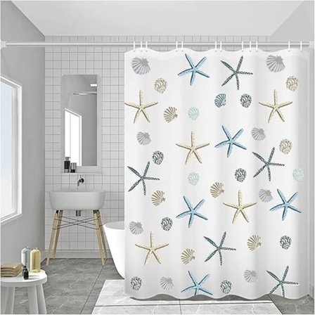 1 stk dusjforheng, 200*220cm anti-mugg vanntett dusjforheng