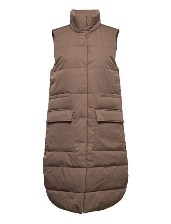 Mschkaysa Pavinaria Waistcoat Vests Padded Vests Ruskea MOSS COPENHAGEN