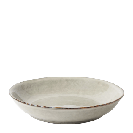 Åhléns Home Djup tallrik REACTIVE 22,5 cm Skålar Beige ONESIZE