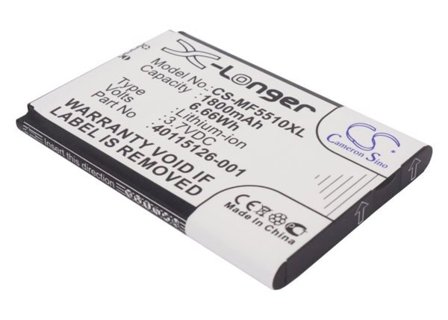 Batteri for hotspot for Novatel Wireless MiFi 5510, MiFi 5510L, MiFi5510 og andre.