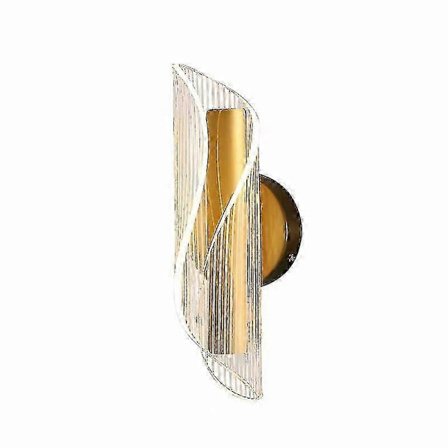 LED Vegglampe Luksus Gull Nordisk Kreativ Akryl Soverom Nattbord Korridor Stue Balkong Sminkebord Dekorativ Vegglampe-Qhzl