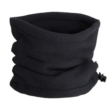 Unisex vinter utomhus enfärgad mjuk tjock fleecehalsvärmare cover Black