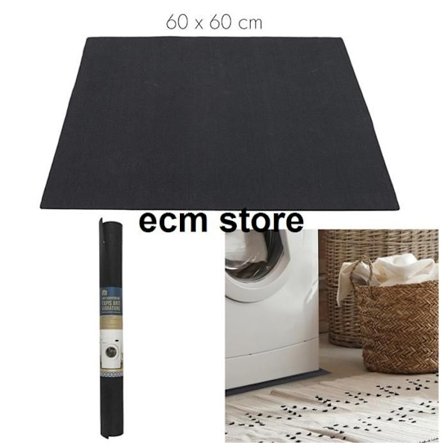 Vibrationsdämpande matta - Ej specificerad - 60x60 cm - Svart - Syntetisk - Modern