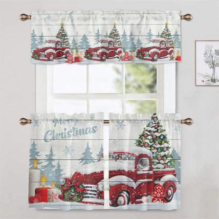 1/2 St Printed Pläd Stång Pocket Dekorativ Xmas Kort Panel