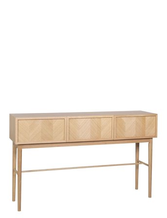 Hübsch Herringbone Console Table Drawers Natural - Beige - 150X38X90CM