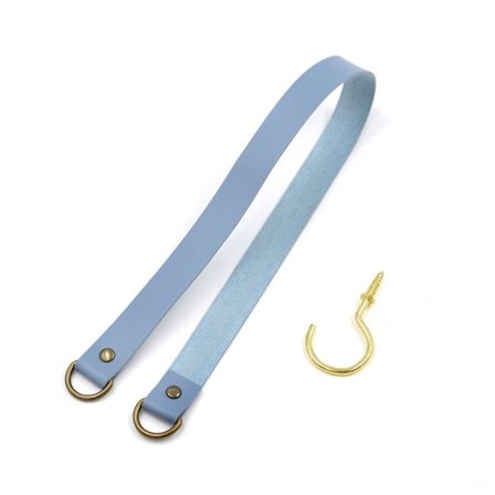 Black Friday Tilbud – Spar Stort! Gardinholder Reb Læder Tiebacks LYSEBLÅ