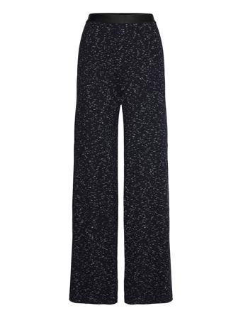 2X2 Cotton Space Veran Pants Bottoms Trousers Wide Leg Black Mads Nørgaard