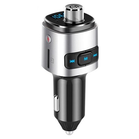 TD Bluetooth transmitter bil FM cigare musik usb trådløs telefon adapter radio oplader MP3 handsfree iphone