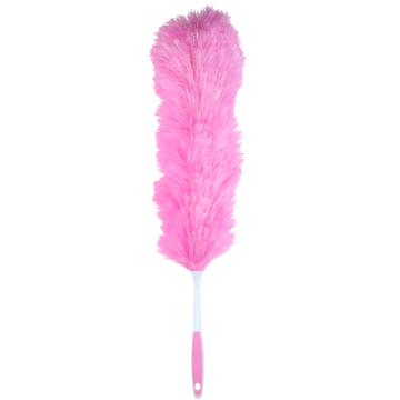 Rosa Støvkost 65 cm