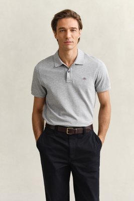 GANT - Klassisk piquéskjorte i regular fit til herre grey melange