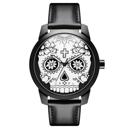 Todos | De Dødes Dag Hvidt Kranie Ur til mænd - Armbåndsure