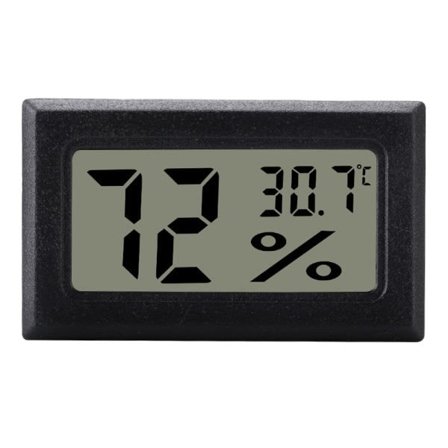 Mini LCD Hygrometer / Termometer Grå