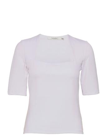 Malbagz Squareneck Tee White Gestuz